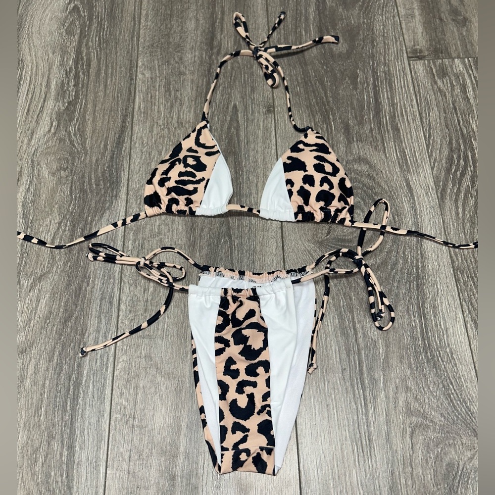 cute leopard print bikini
